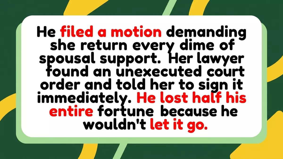 He Demanded His Ex-Wife Return Spousal Support, So She Cleaned Out His 401k Instead